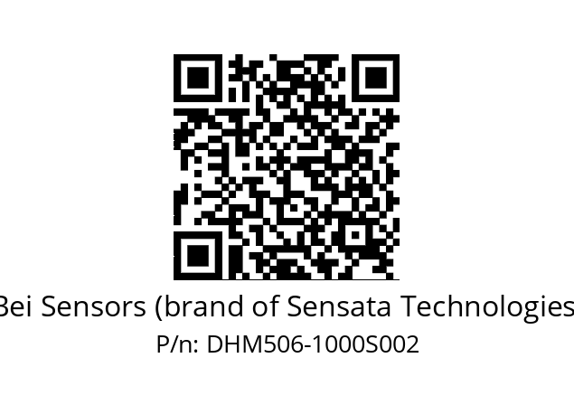  DHM5S06//2G29//01000//00R//----G4 Bei Sensors (brand of Sensata Technologies) DHM506-1000S002