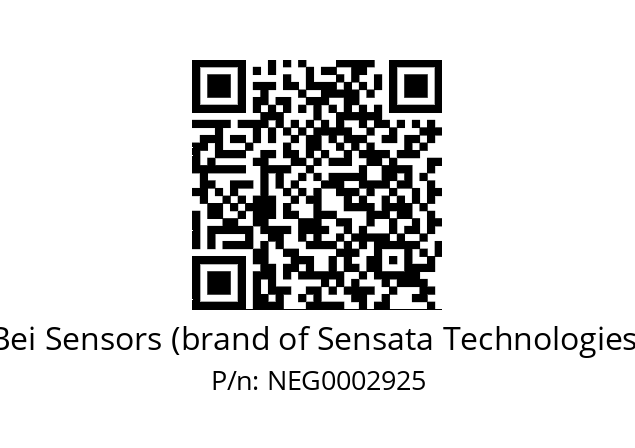   Bei Sensors (brand of Sensata Technologies) NEG0002925