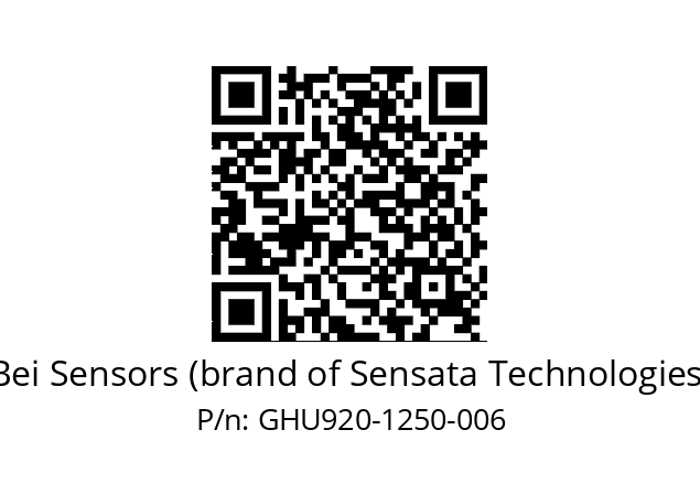  GHU9_20//2G29//01250//G6R//U0---- Bei Sensors (brand of Sensata Technologies) GHU920-1250-006