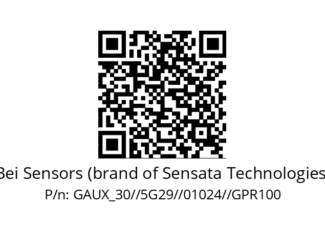   Bei Sensors (brand of Sensata Technologies) GAUX_30//5G29//01024//GPR100