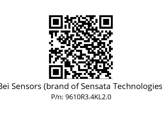   Bei Sensors (brand of Sensata Technologies) 9610R3.4KL2.0