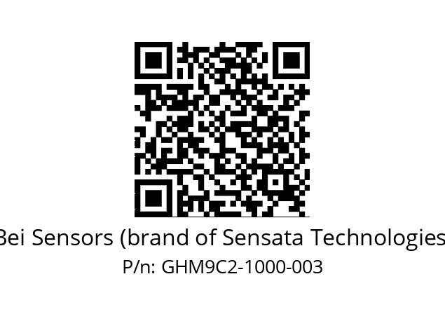  GHM9_C2//5G27//01000//G6R// Bei Sensors (brand of Sensata Technologies) GHM9C2-1000-003