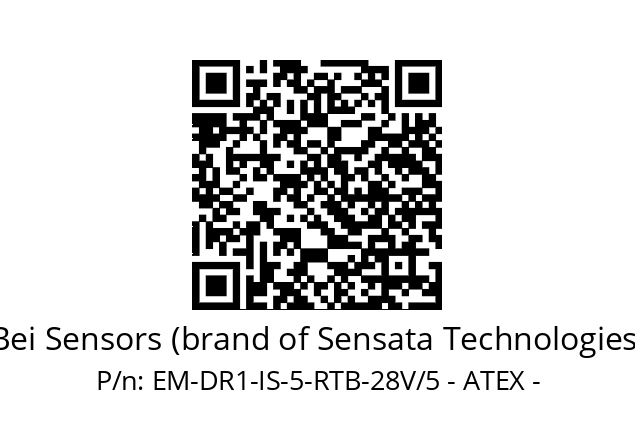   Bei Sensors (brand of Sensata Technologies) EM-DR1-IS-5-RTB-28V/5 - ATEX -