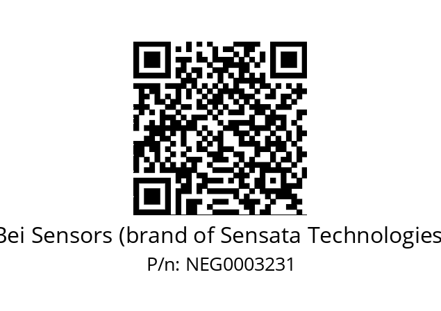   Bei Sensors (brand of Sensata Technologies) NEG0003231