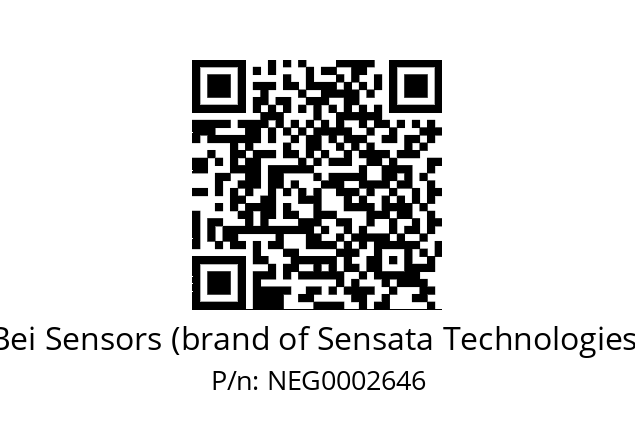   Bei Sensors (brand of Sensata Technologies) NEG0002646