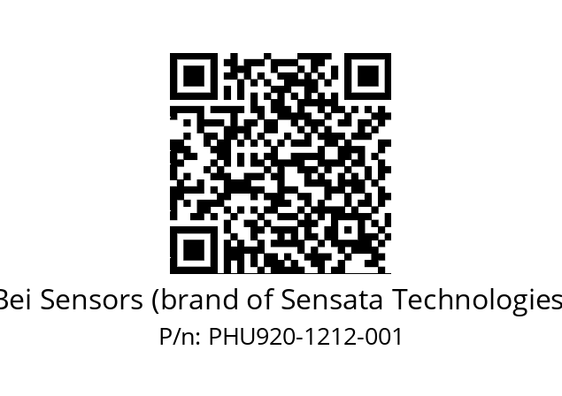  PHU9_20//PSSG//12B12D4//S6R//U0D4-- Bei Sensors (brand of Sensata Technologies) PHU920-1212-001