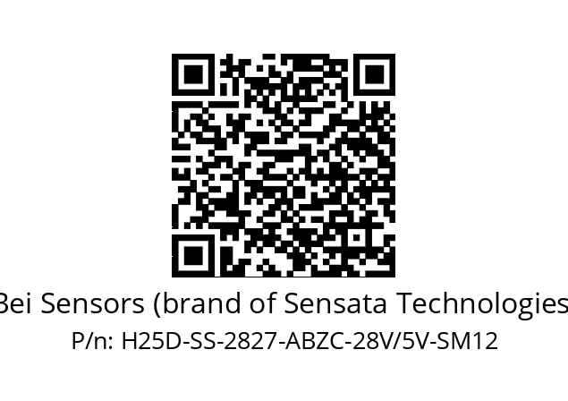   Bei Sensors (brand of Sensata Technologies) H25D-SS-2827-ABZC-28V/5V-SM12