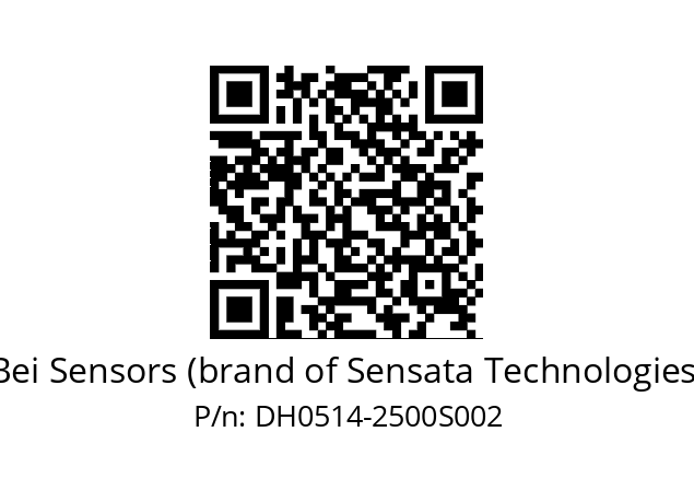   Bei Sensors (brand of Sensata Technologies) DH0514-2500S002