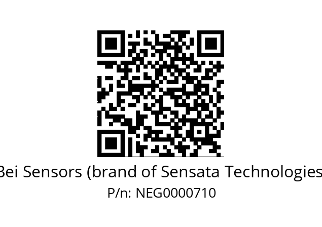   Bei Sensors (brand of Sensata Technologies) NEG0000710