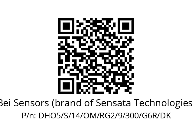   Bei Sensors (brand of Sensata Technologies) DHO5/S/14/OM/RG2/9/300/G6R/DK