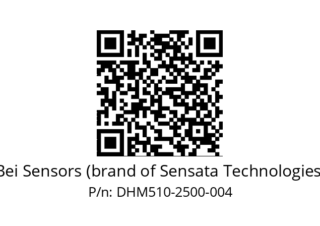  DHM5_10//2G29//02500//G6R// Bei Sensors (brand of Sensata Technologies) DHM510-2500-004