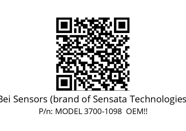   Bei Sensors (brand of Sensata Technologies) MODEL 3700-1098  OEM!!