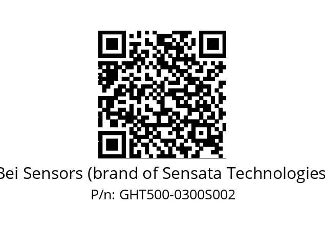  GHT5S00//5GT2//00300//00R020//----18 Bei Sensors (brand of Sensata Technologies) GHT500-0300S002