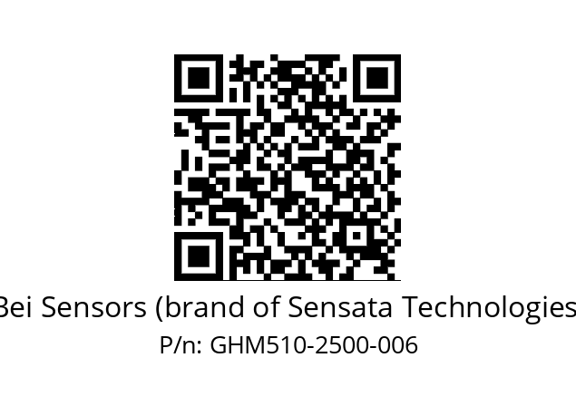   Bei Sensors (brand of Sensata Technologies) GHM510-2500-006