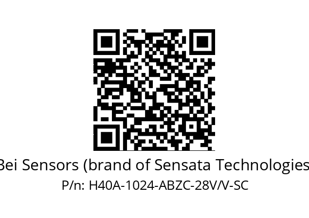   Bei Sensors (brand of Sensata Technologies) H40A-1024-ABZC-28V/V-SC