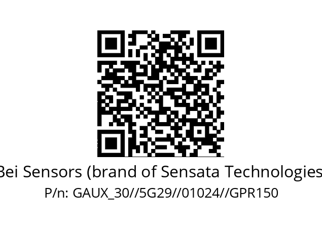   Bei Sensors (brand of Sensata Technologies) GAUX_30//5G29//01024//GPR150