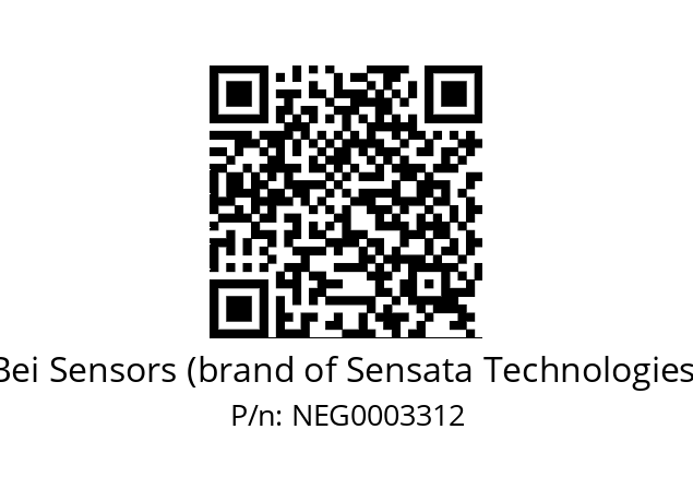   Bei Sensors (brand of Sensata Technologies) NEG0003312