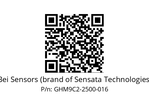  GHM9_C2//2G2A//02500//GHR// Bei Sensors (brand of Sensata Technologies) GHM9C2-2500-016