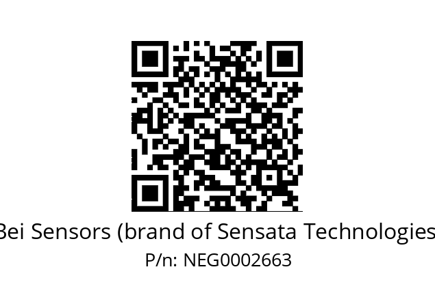   Bei Sensors (brand of Sensata Technologies) NEG0002663