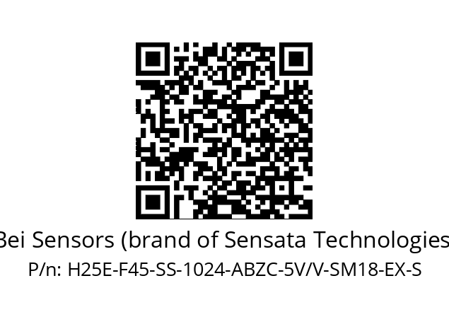   Bei Sensors (brand of Sensata Technologies) H25E-F45-SS-1024-ABZC-5V/V-SM18-EX-S