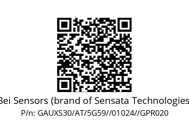   Bei Sensors (brand of Sensata Technologies) GAUXS30/AT/5G59//01024//GPR020