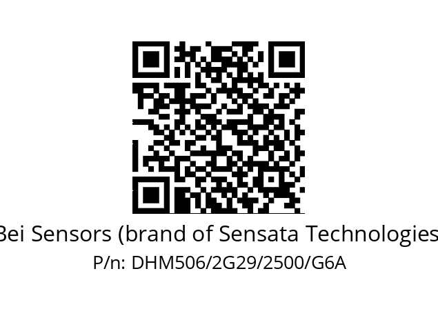   Bei Sensors (brand of Sensata Technologies) DHM506/2G29/2500/G6A