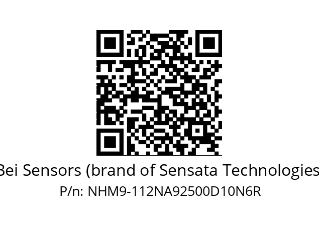   Bei Sensors (brand of Sensata Technologies) NHM9-112NA92500D10N6R