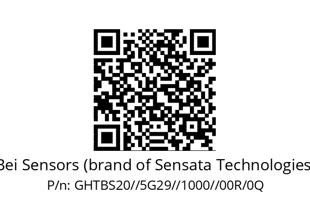   Bei Sensors (brand of Sensata Technologies) GHTBS20//5G29//1000//00R/0Q