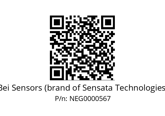   Bei Sensors (brand of Sensata Technologies) NEG0000567