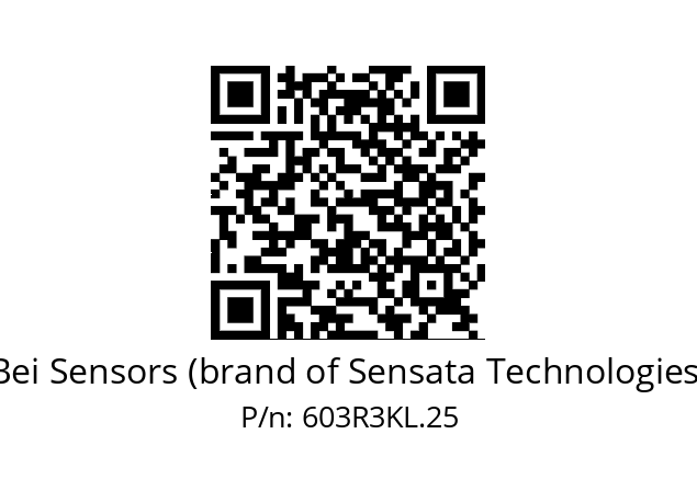   Bei Sensors (brand of Sensata Technologies) 603R3KL.25