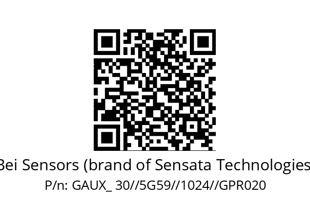   Bei Sensors (brand of Sensata Technologies) GAUX_ 30//5G59//1024//GPR020