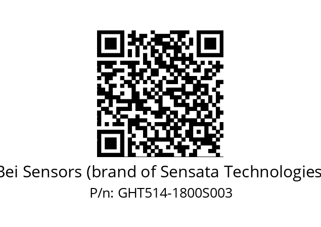   Bei Sensors (brand of Sensata Technologies) GHT514-1800S003