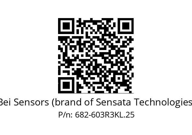   Bei Sensors (brand of Sensata Technologies) 682-603R3KL.25