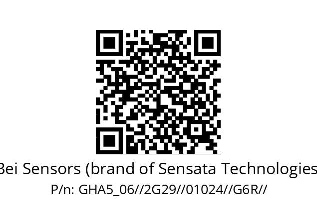   Bei Sensors (brand of Sensata Technologies) GHA5_06//2G29//01024//G6R//