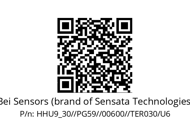   Bei Sensors (brand of Sensata Technologies) HHU9_30//PG59//00600//TER030/U6