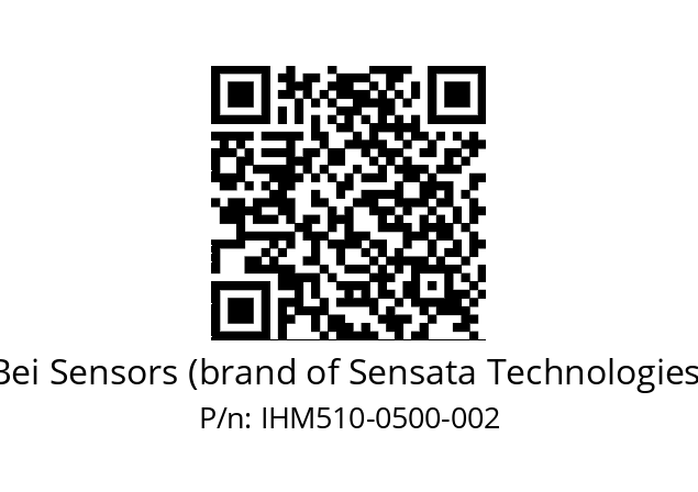  IHM5_10//2G29//00500//G3R020// Bei Sensors (brand of Sensata Technologies) IHM510-0500-002