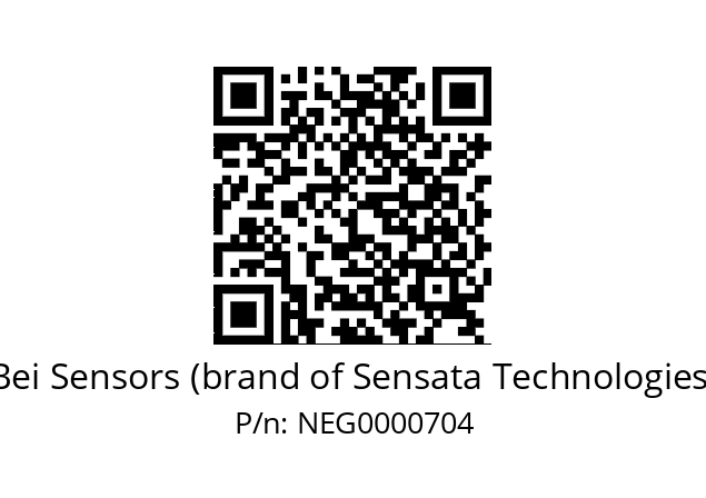   Bei Sensors (brand of Sensata Technologies) NEG0000704