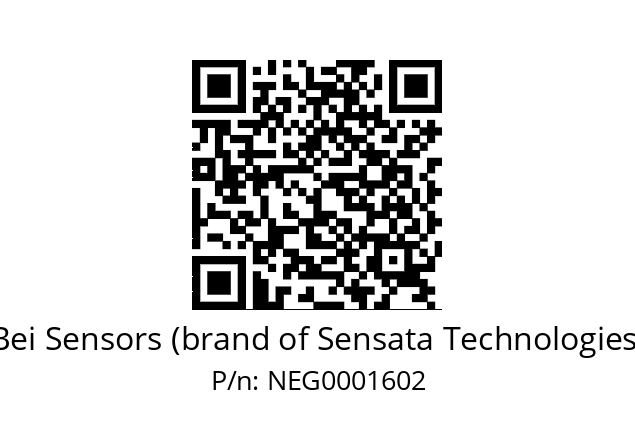   Bei Sensors (brand of Sensata Technologies) NEG0001602