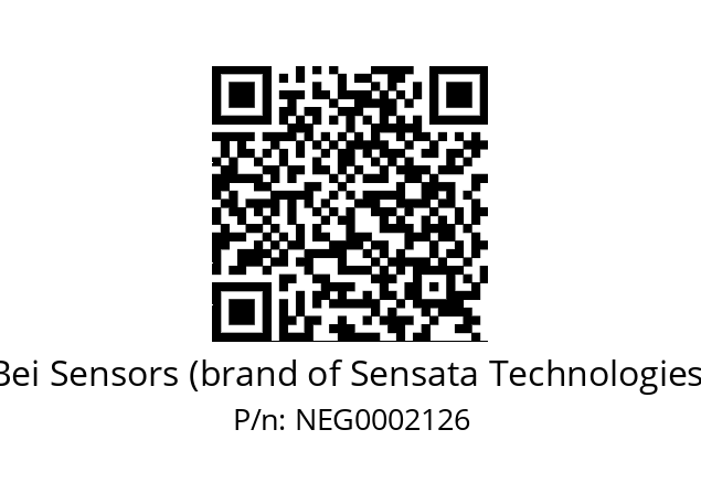   Bei Sensors (brand of Sensata Technologies) NEG0002126