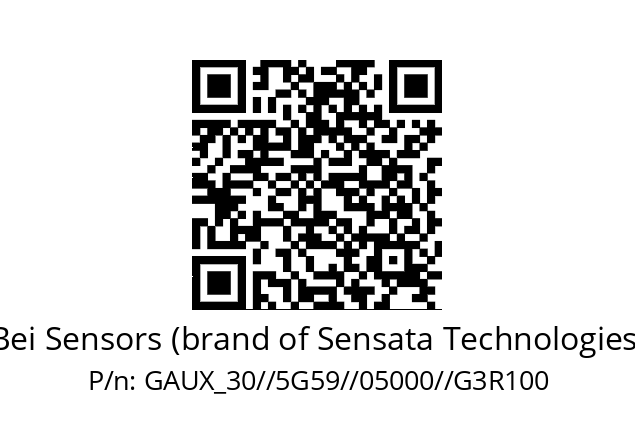 Encoder  Bei Sensors (brand of Sensata Technologies) GAUX_30//5G59//05000//G3R100