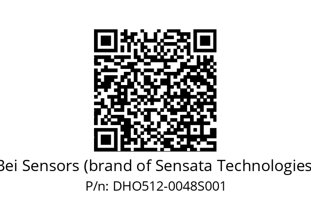  DHO5S12/OM/RG53//00048//00R015//D0D12X Bei Sensors (brand of Sensata Technologies) DHO512-0048S001