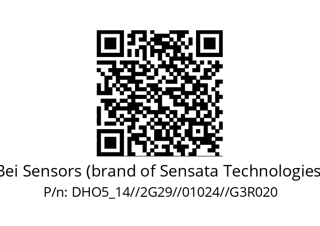   Bei Sensors (brand of Sensata Technologies) DHO5_14//2G29//01024//G3R020