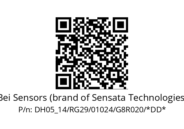   Bei Sensors (brand of Sensata Technologies) DH05_14/RG29/01024/G8R020/*DD*