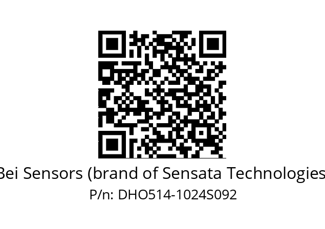  DHO5S14/HT/5GT9//01024//G3R004/0L/--DD-- Bei Sensors (brand of Sensata Technologies) DHO514-1024S092