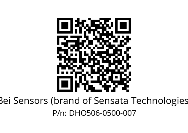  DHO5_06//RG59//00500//G6R//D0DD-- Bei Sensors (brand of Sensata Technologies) DHO506-0500-007