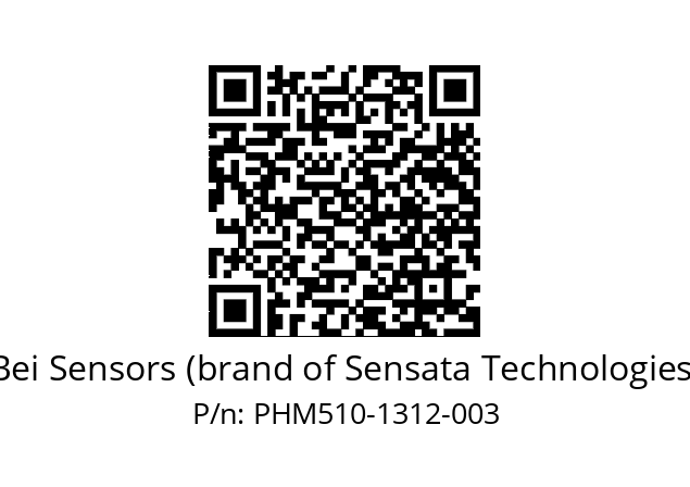  PHM5_10//PSSG//13B12D5//T6R// Bei Sensors (brand of Sensata Technologies) PHM510-1312-003