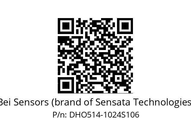  DHO5S14//RG59//01024/0P/G3R010/1M/--DD-- Bei Sensors (brand of Sensata Technologies) DHO514-1024S106