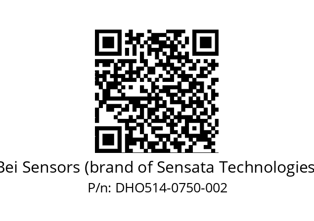  DHO5_14//2G29//00750//G3R025//--DS-- Bei Sensors (brand of Sensata Technologies) DHO514-0750-002