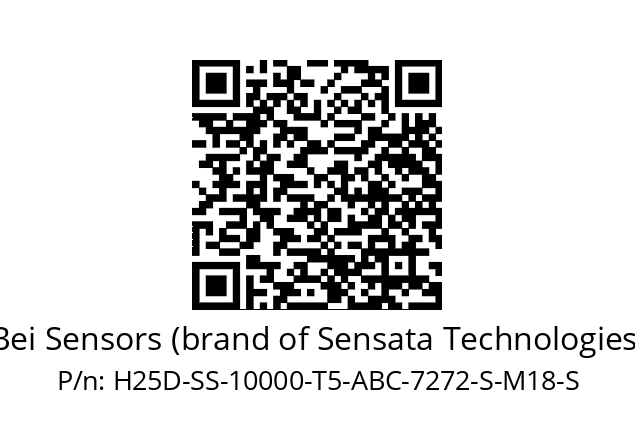   Bei Sensors (brand of Sensata Technologies) H25D-SS-10000-T5-ABC-7272-S-M18-S