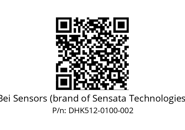  DHK5_12//RG59//00100//G6R//D0DK-- Bei Sensors (brand of Sensata Technologies) DHK512-0100-002